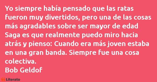 Frases de Bob Geldof