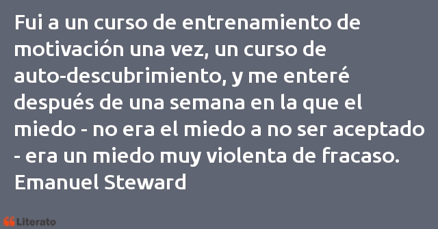 Frases de Emanuel Steward