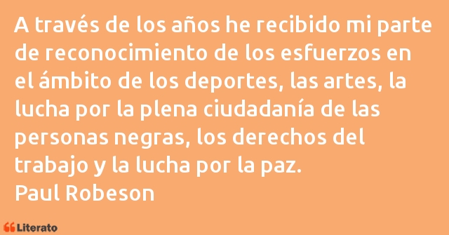 Frases de Paul Robeson