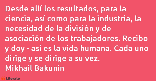 Frases de Mikhail Bakunin