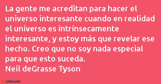 Frases de Neil deGrasse Tyson