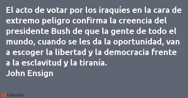 Frases de John Ensign