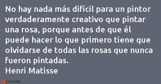 Frases de Henri Matisse