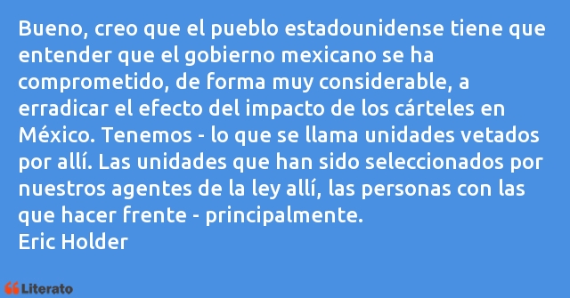 Frases de Eric Holder