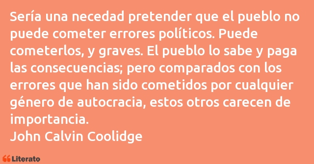 Frases de Calvin Coolidge