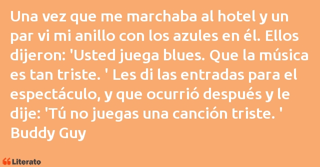 Frases de Buddy Guy