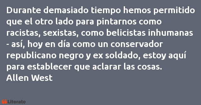 Frases de Allen West