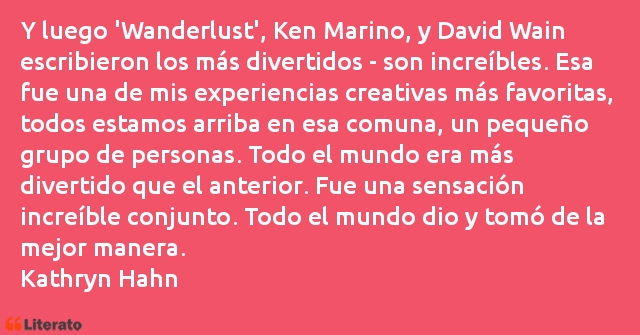 Frases de Kathryn Hahn