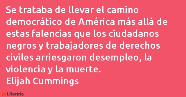 Frases de Elijah Cummings