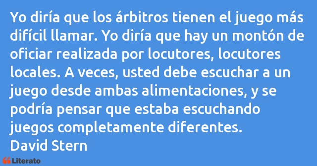 Frases de David Stern