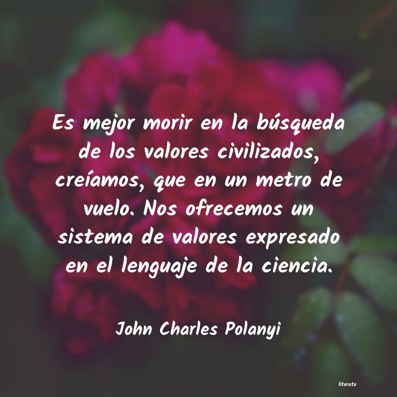 frases de John Charles Polanyi