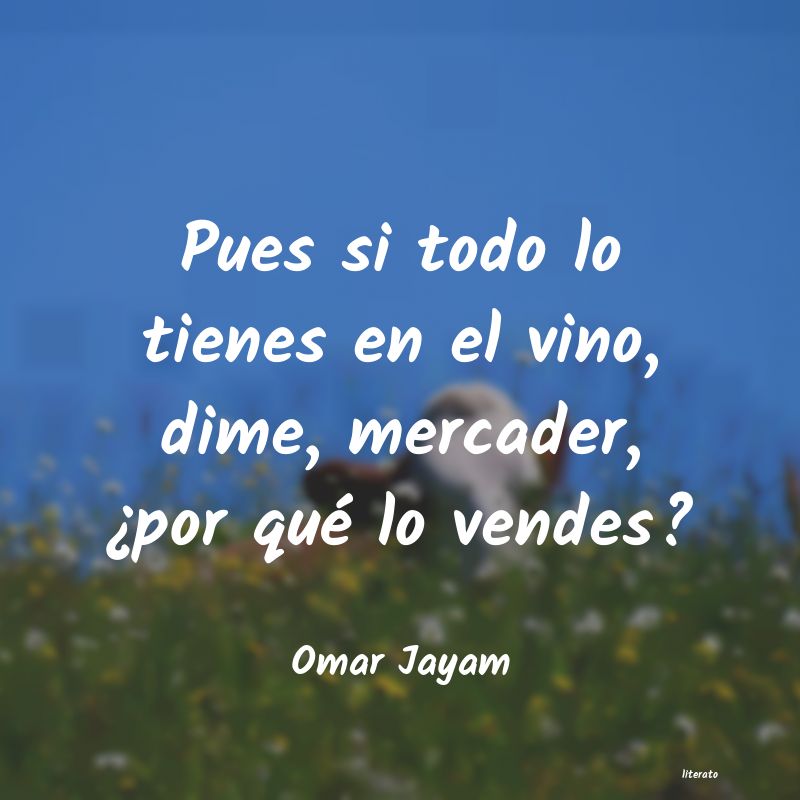 Frases de Omar Jayam