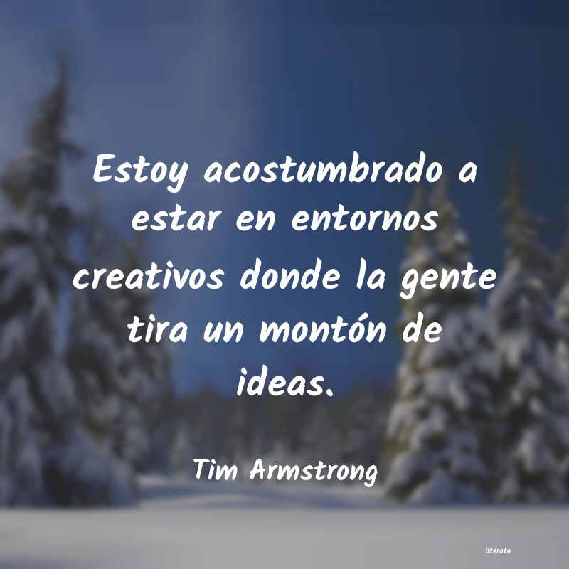 Frases de Tim Armstrong