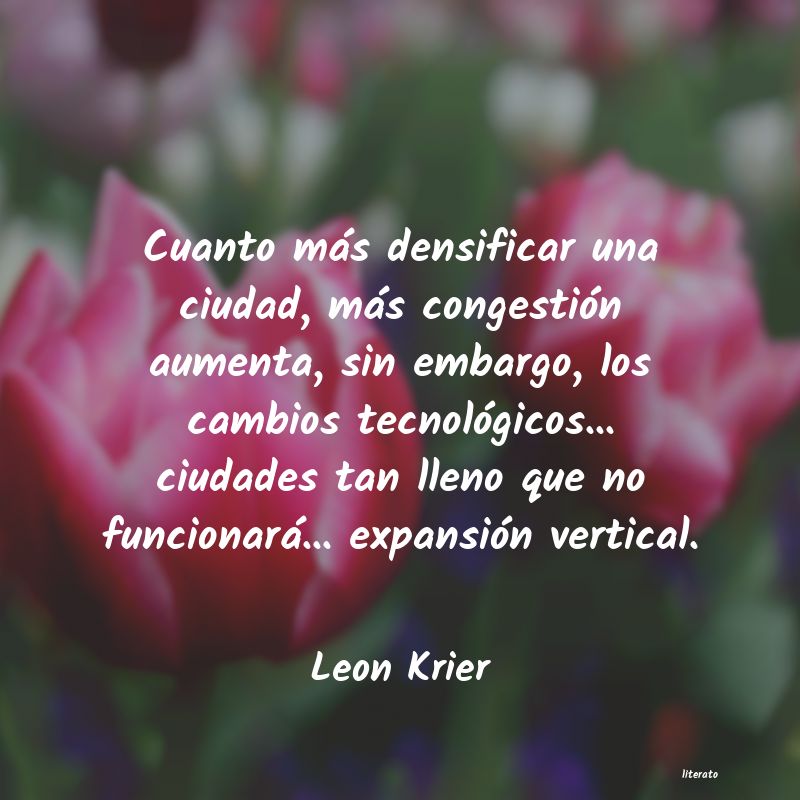 frases de Leon Krier