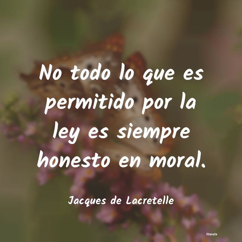 Frases de Jacques de Lacretelle