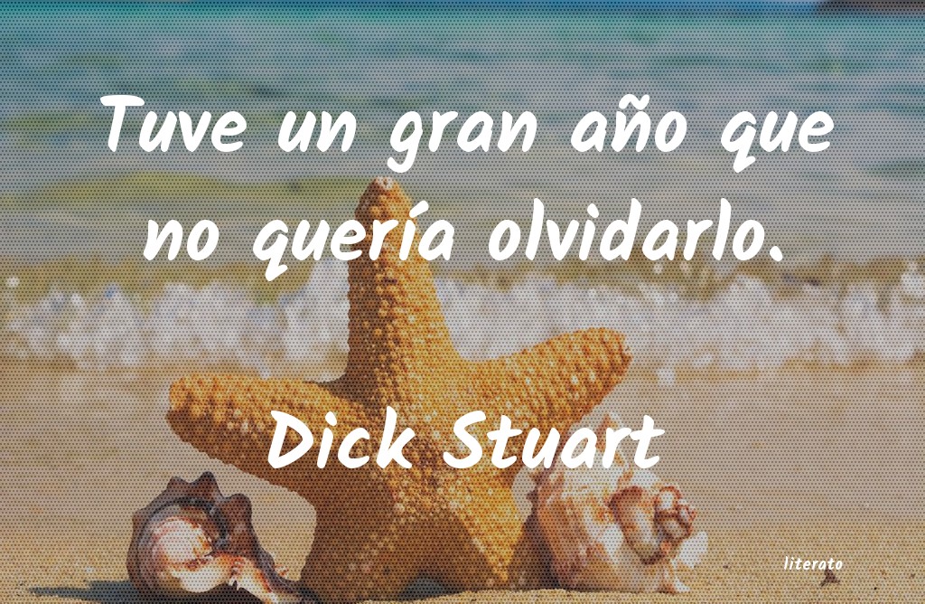 Frases de Dick Stuart