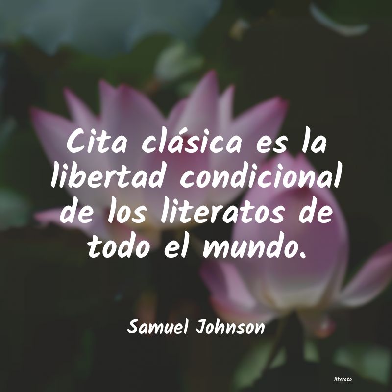 Frases de Samuel Johnson