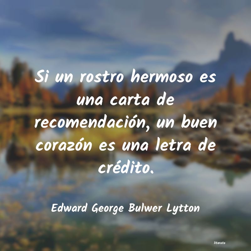 frases de Edward George Bulwer Lytton