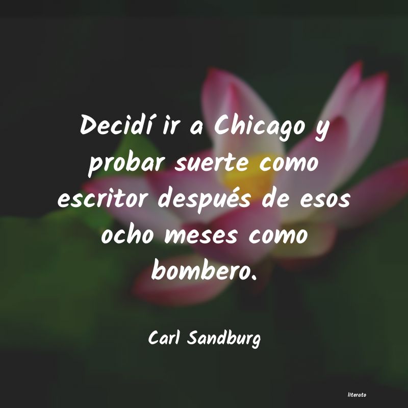 frases de Carl Sandburg