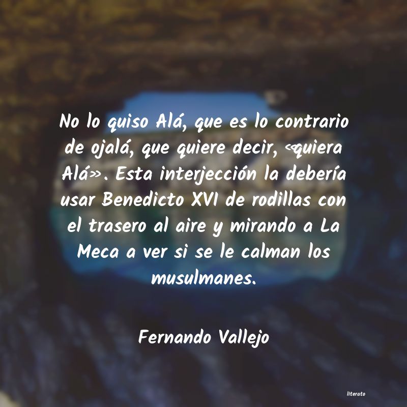 Frases de Fernando Vallejo