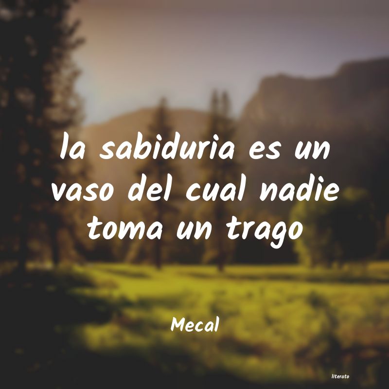 Frases de Mecal