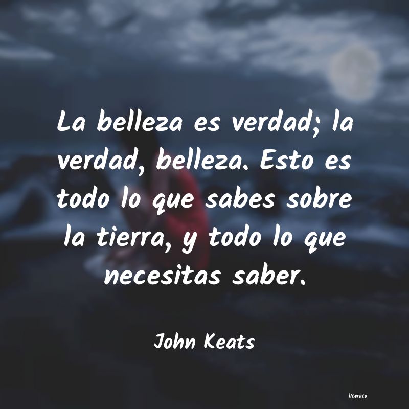 Frases de John Keats