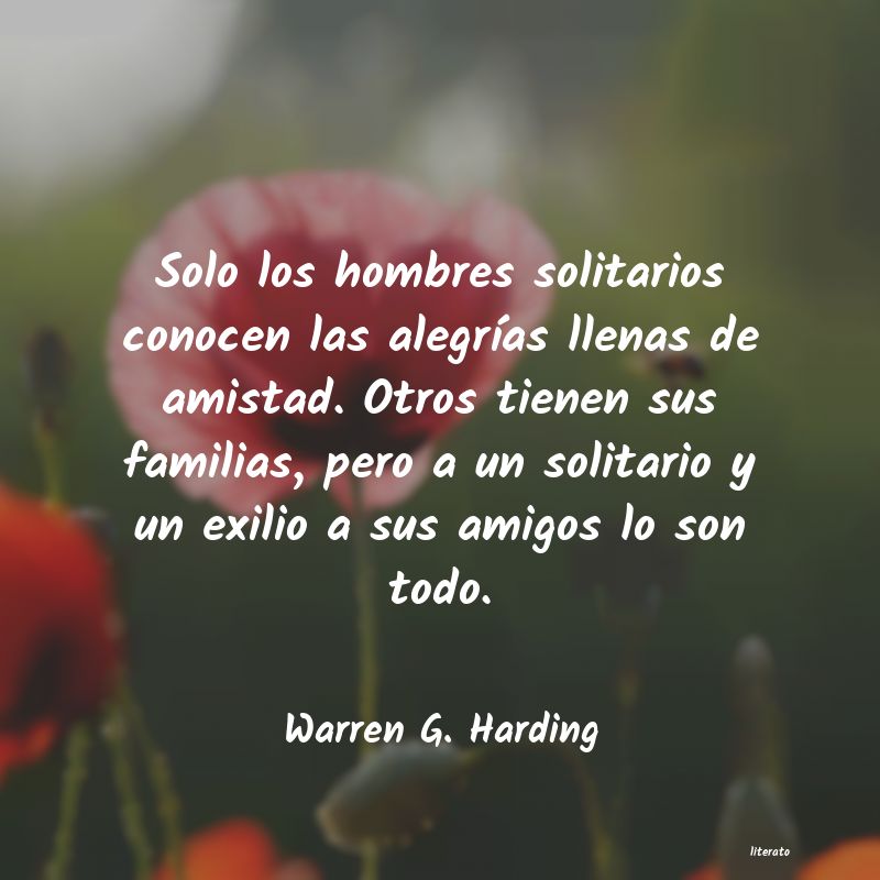 Frases de Warren G. Harding