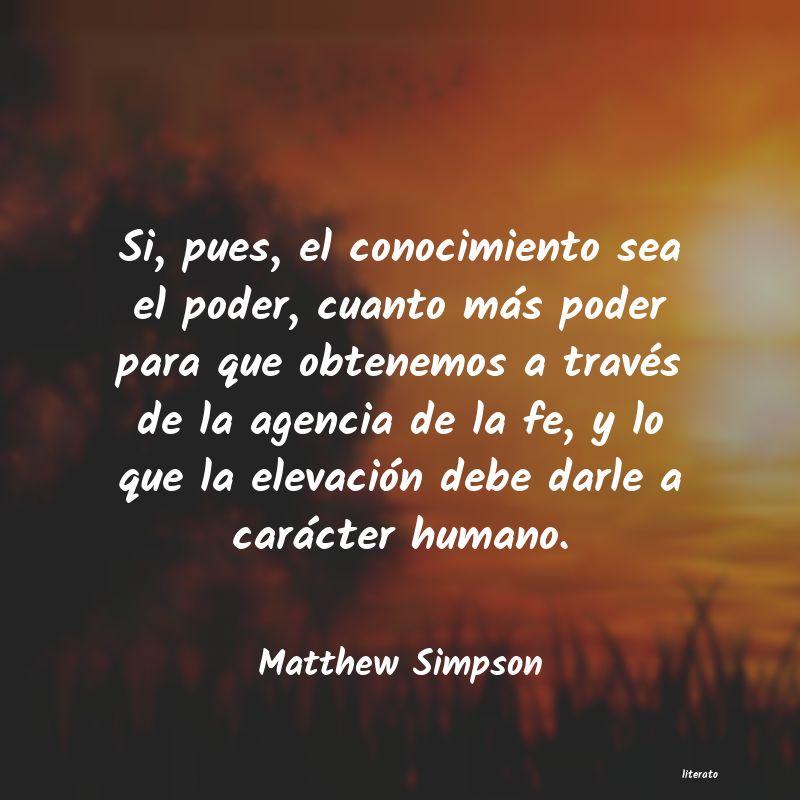 Frases de Matthew Simpson