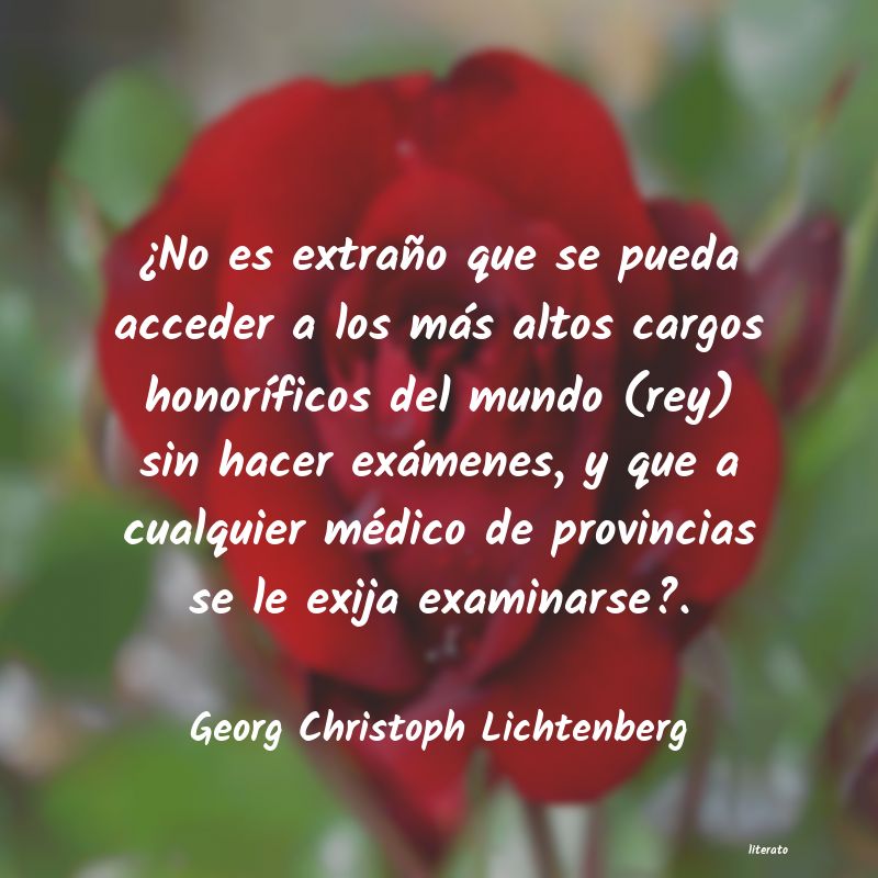 frases de Georg Christoph Lichtenberg