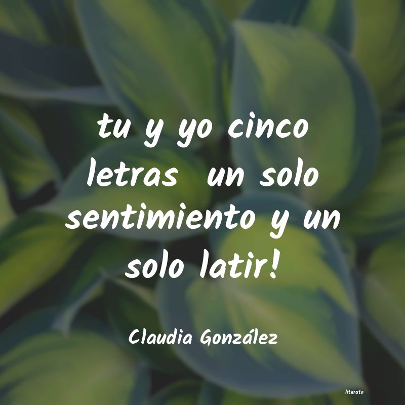 Frases de Claudia González