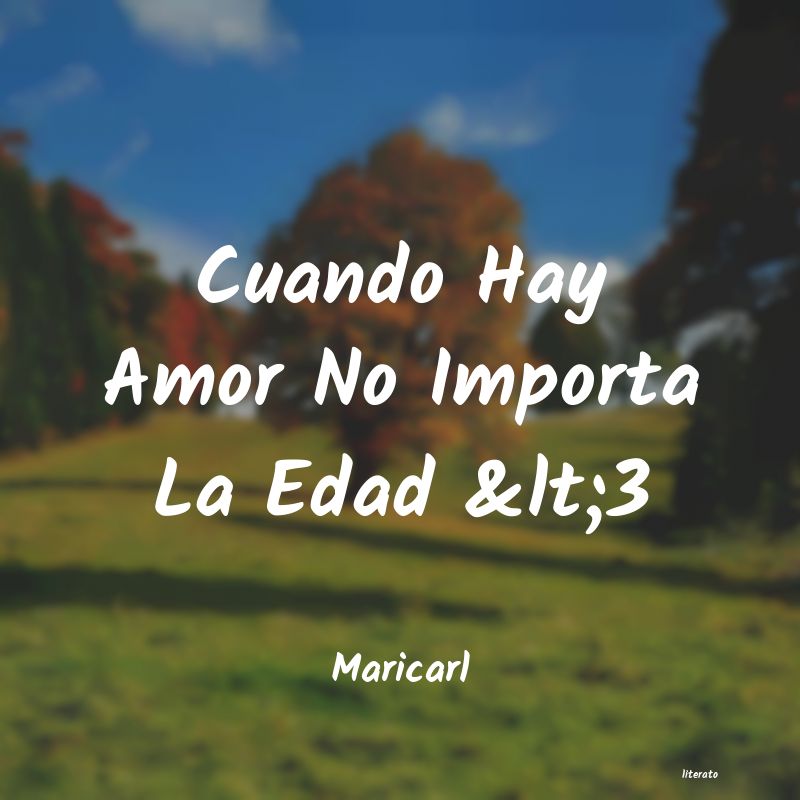 frases de Maricarl