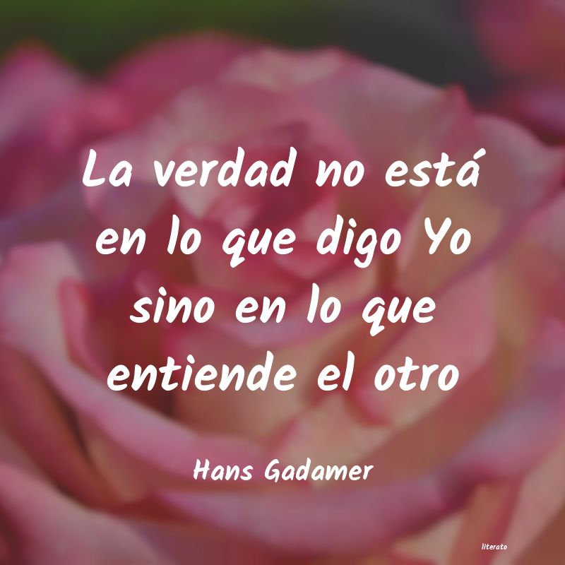 frases de Hans Gadamer