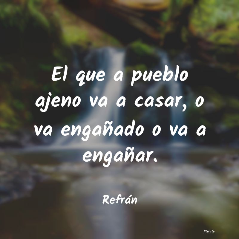 Frases de Refrán