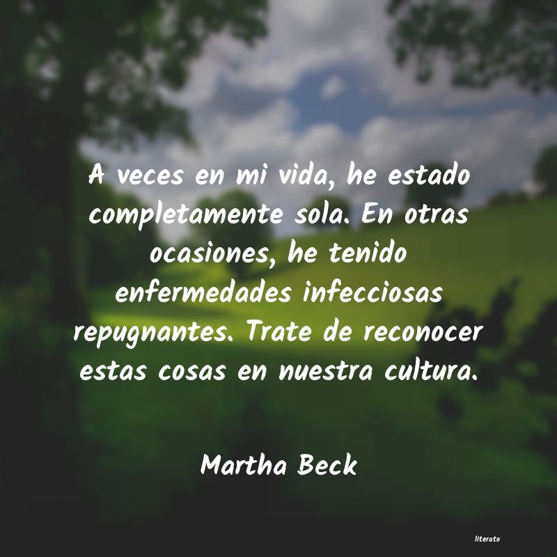 frases de Martha Beck