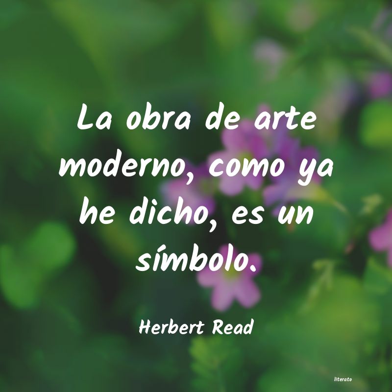 Frases de Herbert Read