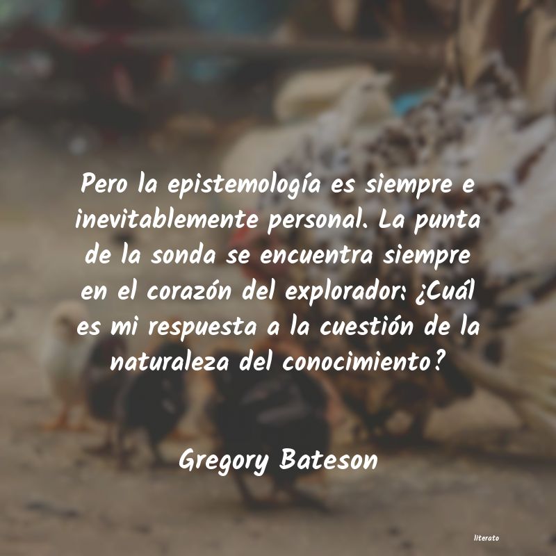frases de Gregory Bateson