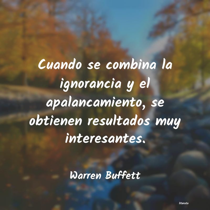 frases de Warren Buffett