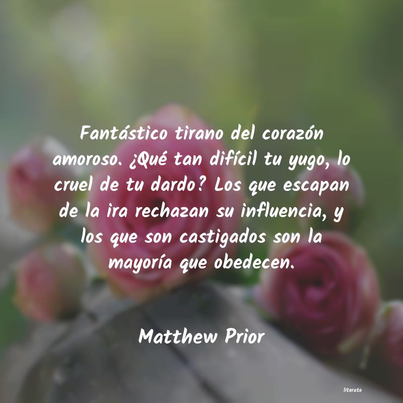 Frases de Matthew Prior