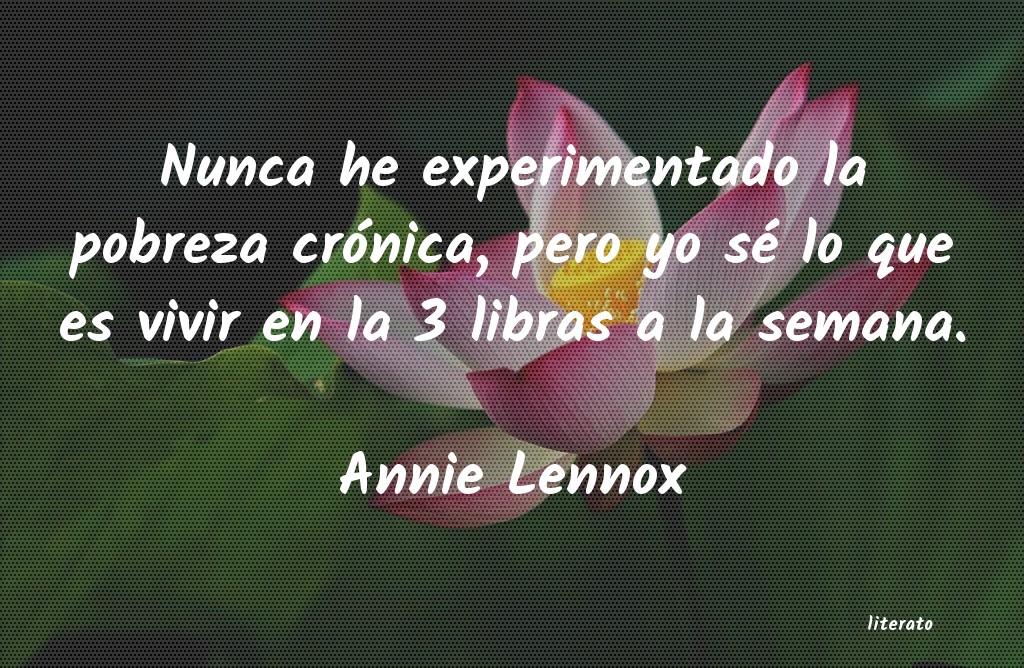 Frases de Annie Lennox