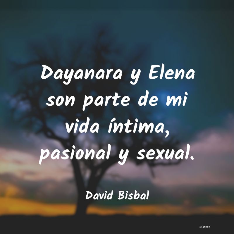 frases de David Bisbal