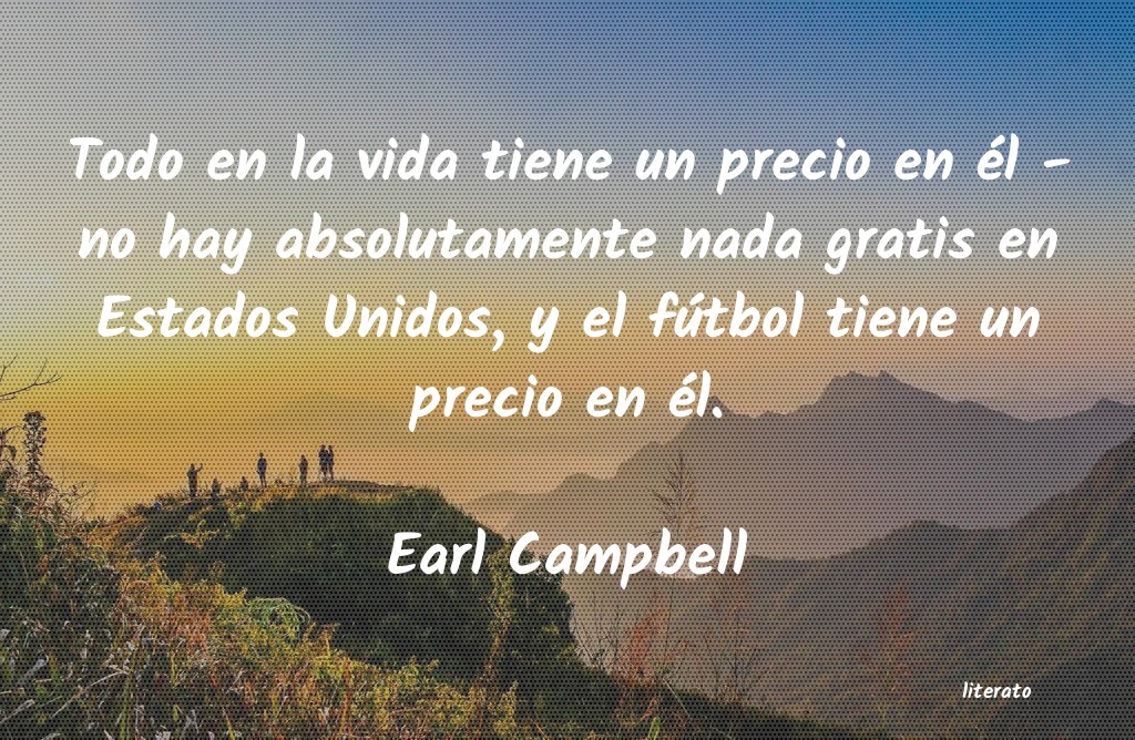 Frases de Earl Campbell