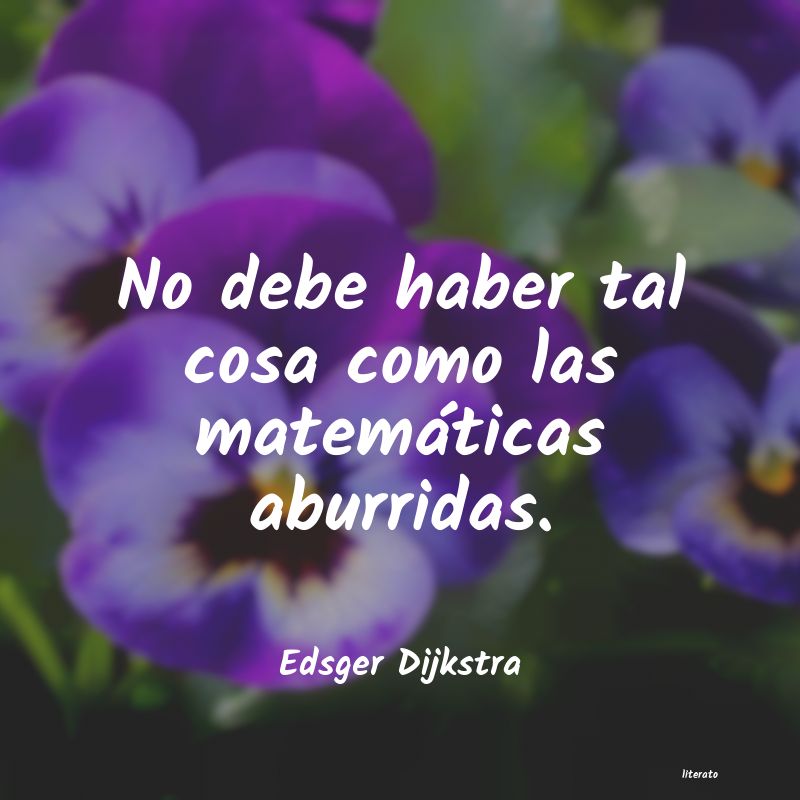 Frases de Edsger Dijkstra