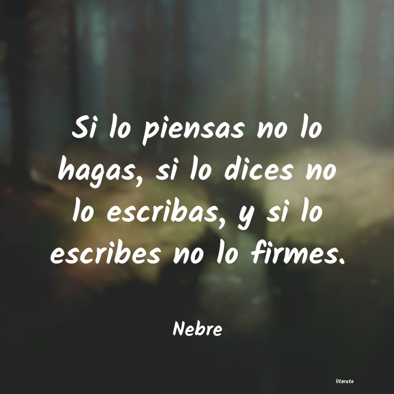 Frases de Nebre