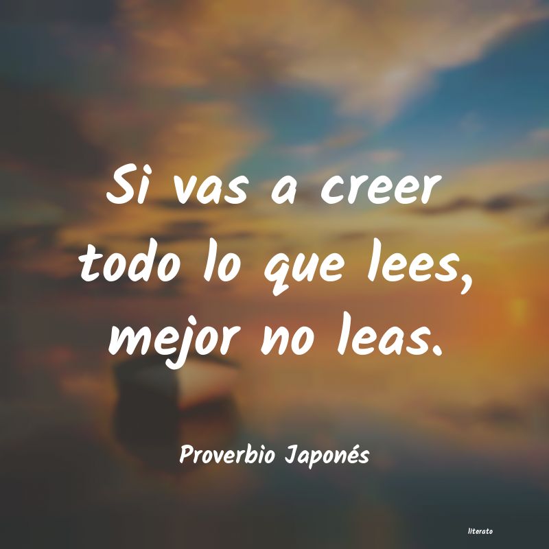 frases de Proverbio Japonés