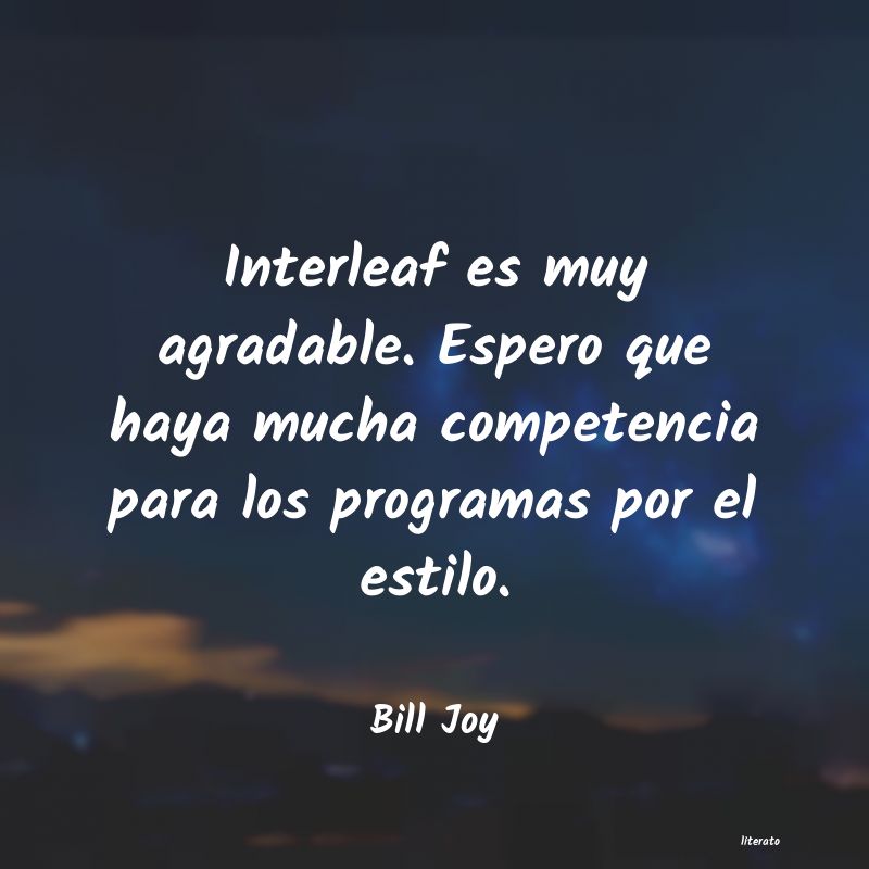 Frases de Bill Joy