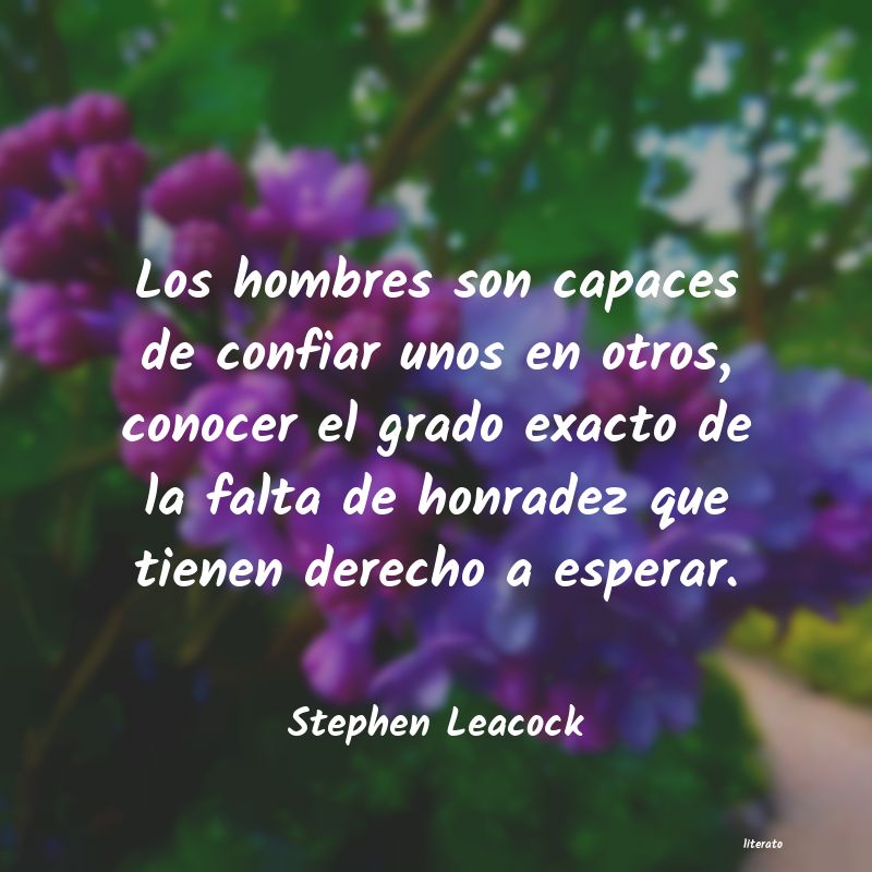 Frases de Stephen Leacock