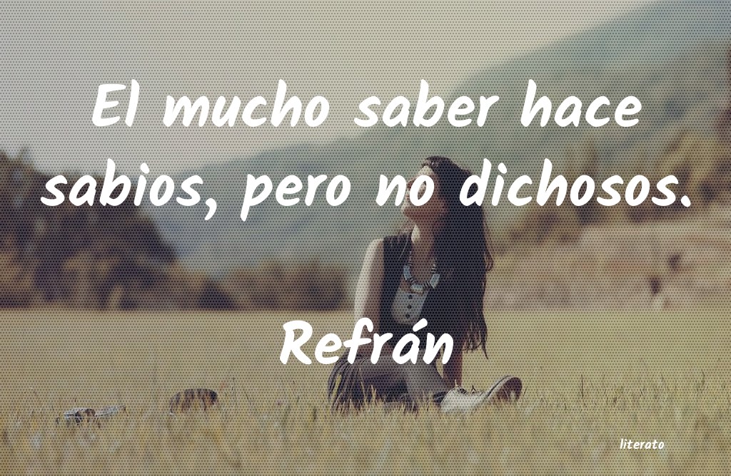 frases de Refrán