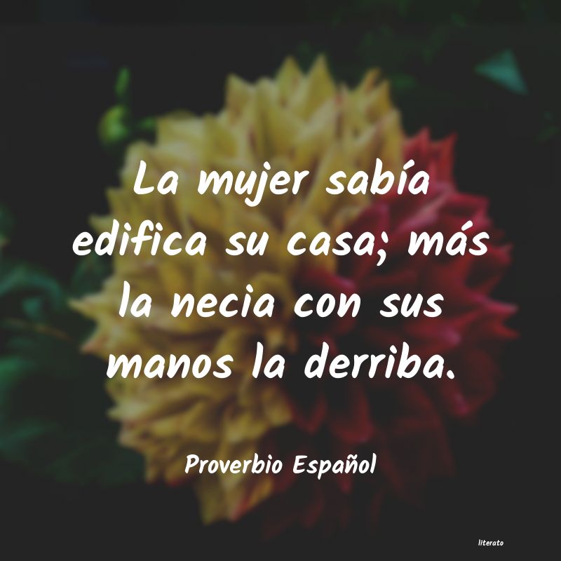 Frases de Proverbio Español
