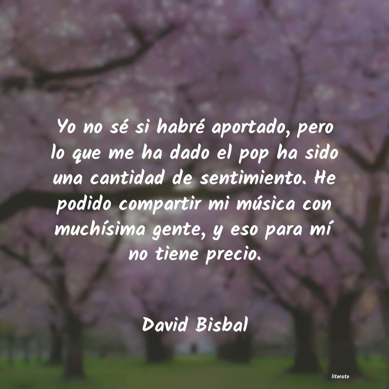 frases de David Bisbal