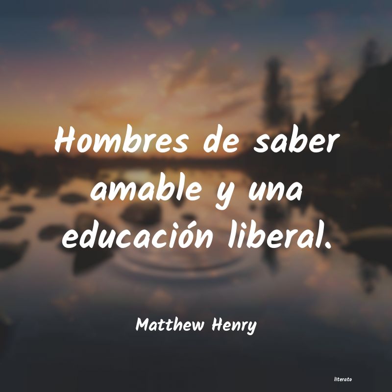 Frases de Matthew Henry